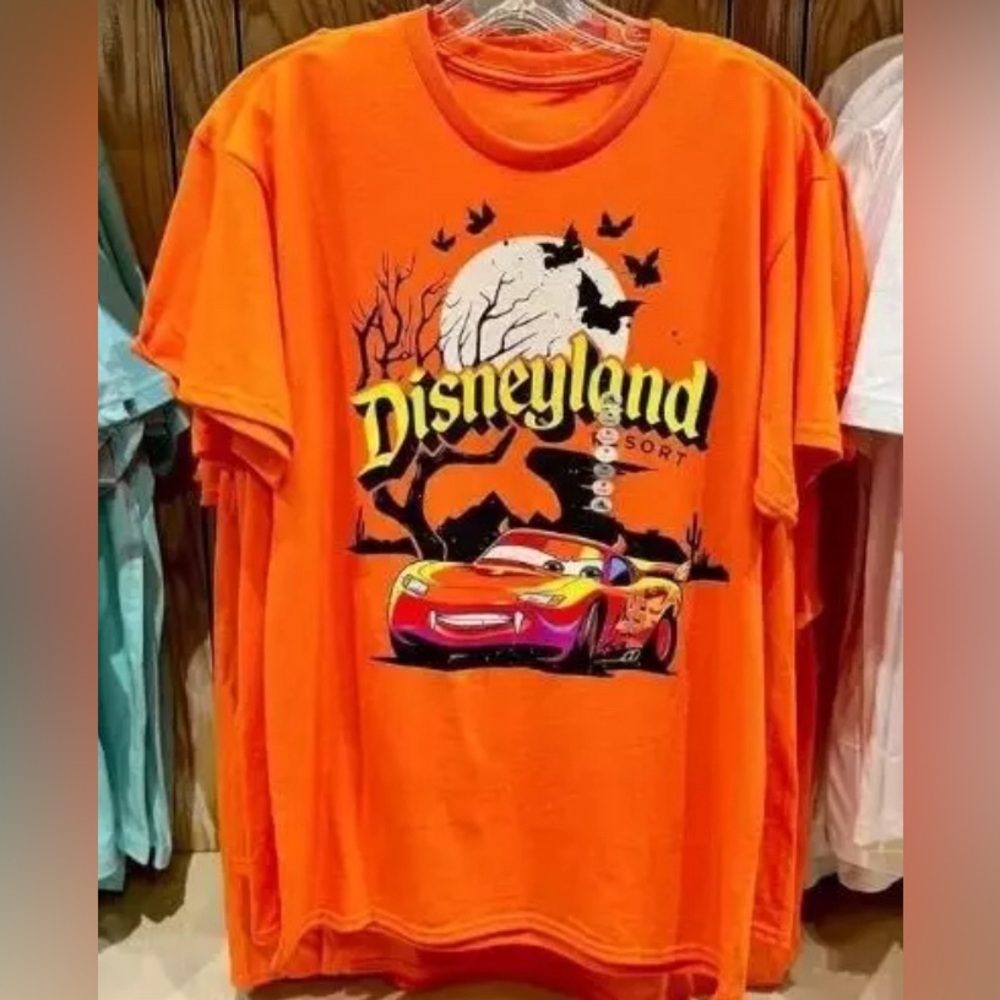 Disney Parks Disneyland Pixar Lightning McQueen Halloween Adult T-Shirt NWT